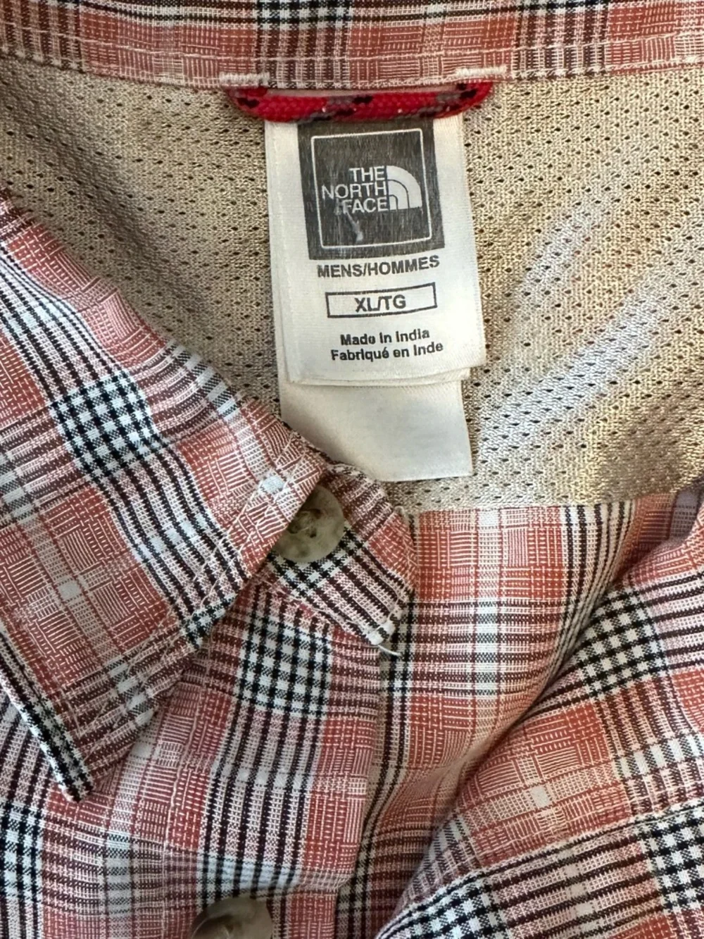 The North Face Short-Sleeve Plaid Button-Down Shirt, XL